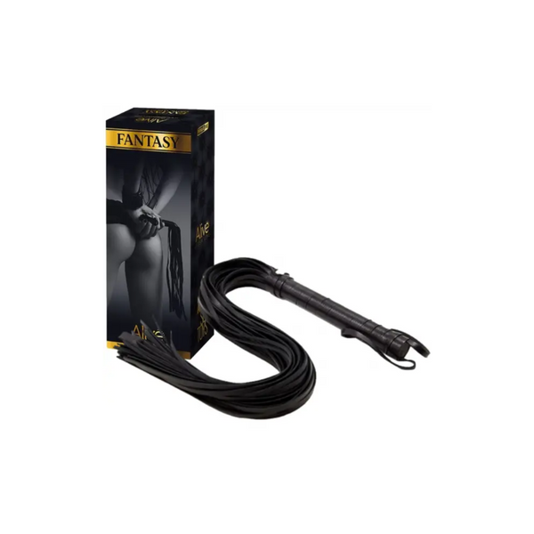 Ексклюзивний Плетений Батіг Fantasy Flogger Long Leather Black Alive