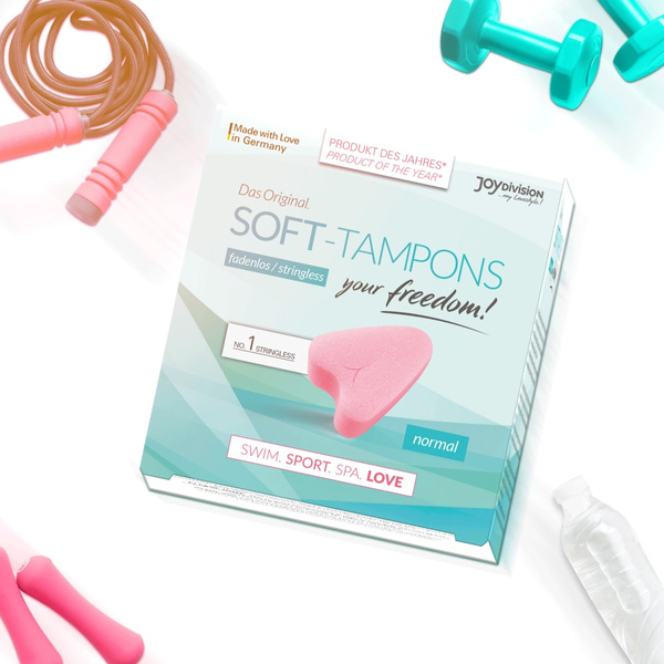 Tampony Bez Sznurka Soft Tampons Normal 3 Sztuki JoyDivision