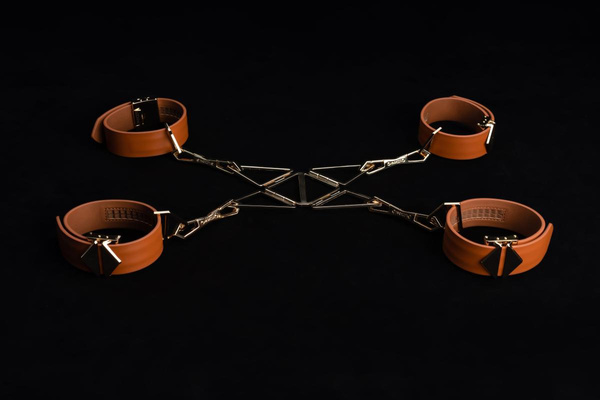 Пояс Bondage Hogtie Set Brown LOCKINK