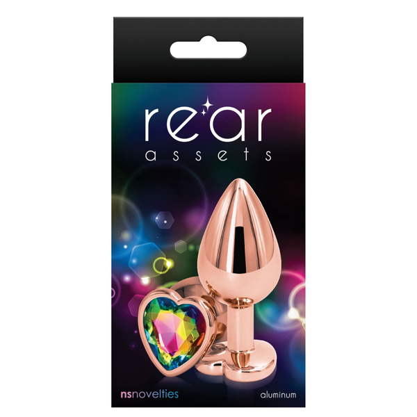 Анальний пробка Rear Assets Heart M Rose Gold NS Novelties