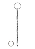 Metalowa Sonda Ze Zmienną Strukturą Powierzchni Urethral Sounding Metal Ribbed Dilator With Ring Steel Power Tools
