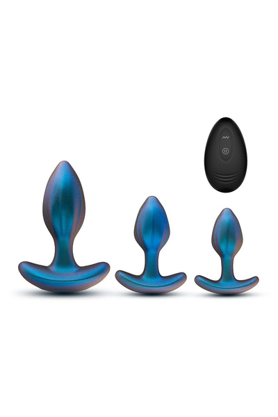 BLUSH ANAL ADVENTURES MATRIX COSMOS PLUG KIT LUNAR BLUE