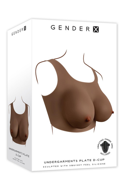 Протез грудей Undergarments Plate D-Cup Dark Gender X