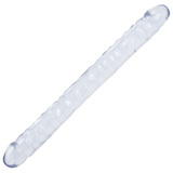 Crystal Jellie Double Dong podwójne dildo przeźroczyste 45 cm