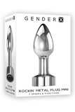 Анальний пробка Rockin Metal Plug Mini Gender X