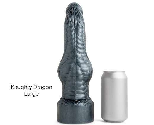 Smocze Dildo Knaughty Dragon Soft Red Vac L Mr Hankeys