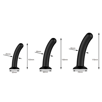 Nexus Dilator Set Silicone Anal Dildos S,M,L Black