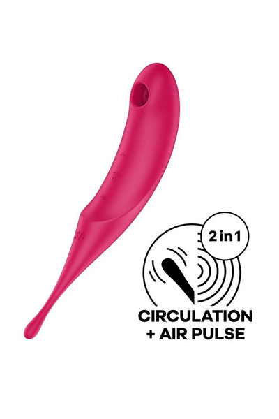 Wibrator wielofunkcyjny Twirling Pro red Satisfyer