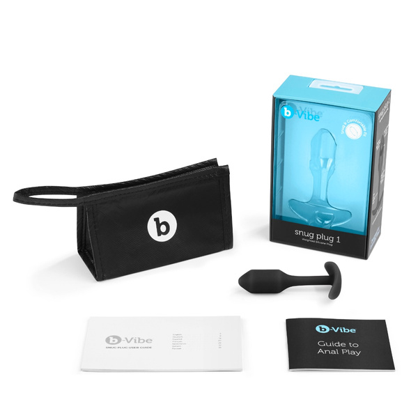 Анальний пробка Snug Plug 1 Black b-Vibe