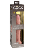 King Cock 9 Inch Dual Density Silicone Cock Light