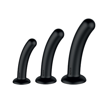 Nexus Dilator Set Silicone Anal Dildos S,M,L Black