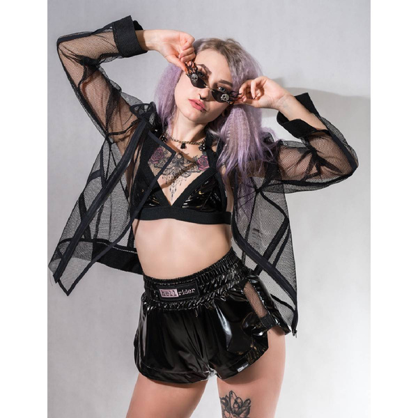 Boxing shorts made of lack Black M/L HellRider