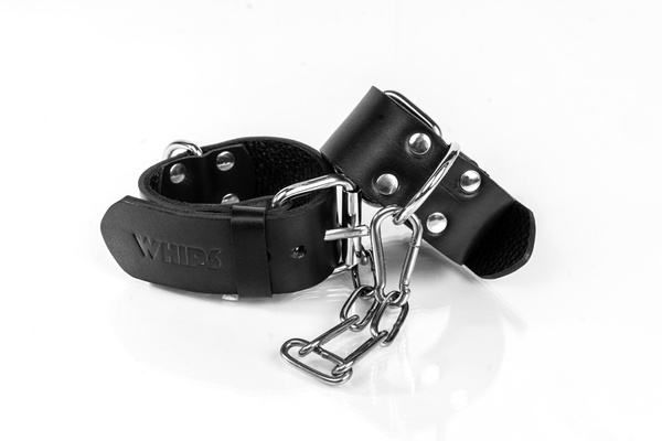 Наручники вузькі чорні S Primal Bond Whips