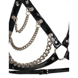 Harness-bra with chains Black HellRider