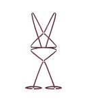 Promees Batty burgundy Body Harness