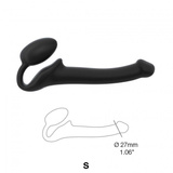 Strap-on-me Silicone bendable strap-on S Black