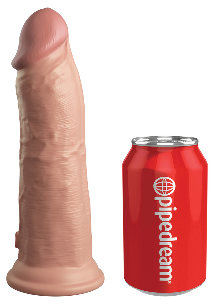 King Cock 8 Inch Dual Density Vibe Cock Light