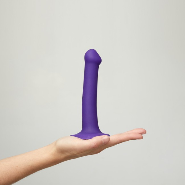 Надзвичайно М'яке Ділдо Silicone Bendable Dildo Double Density S Black Strap-on-me