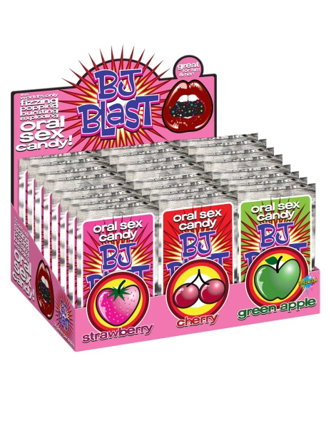 Oral Candy Bj Blast Strawberry / Cherry / Green Apple 36Pcs Pipedream