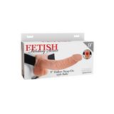 Pipedream Fetisch Fantasy Series 9" Hollow Strap-On with Balls Light