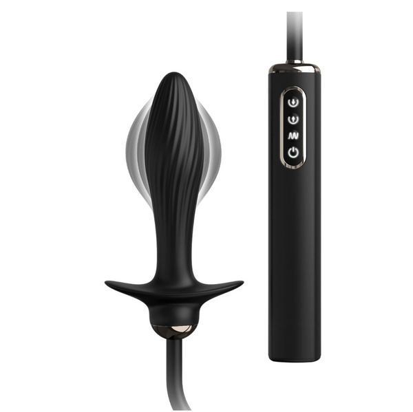 Koraliki Analne Auto-Throb Inflatable Vibrating Plug Pipedream