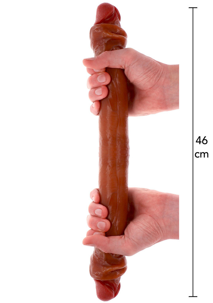 ToyJoy podwójne dildo Get Real Silicone Foreskin Double Dong 46cm