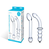 Набір Двох Скляних Ділд G-Spot Pleasure S Dildo Set 2 Pcs Glas