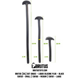 Анальна пробка Gut Snake Liquid Silicone Plug Black M Brutus