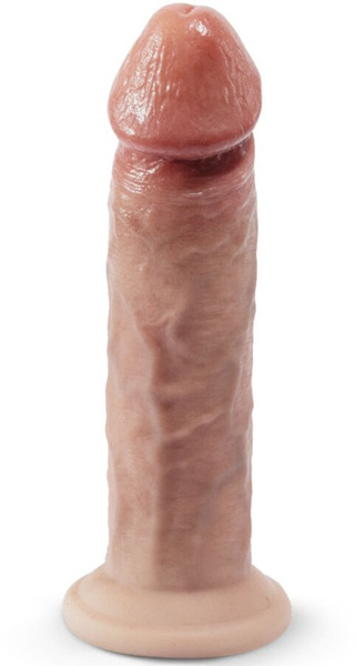Dildo 19 cm Premium Real Skin Model 2 (7,5") Flesh Silexd