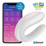 Wibrator dla par z aplikacją Satisfyer Double Joy White