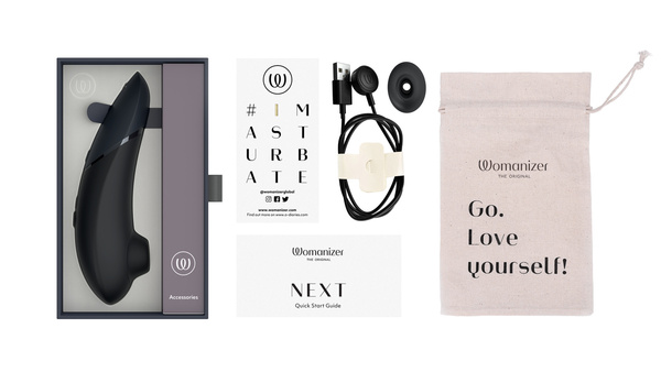 Stymulator łechtaczki Womanizer Next Black