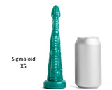 Fantazyjne Dildo Sigmaloid Med Metallic Green Vac Xs Mr Hankeys