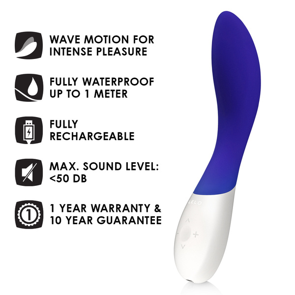 Вібратор для точки G Mona Wave Midnight Blue Lelo