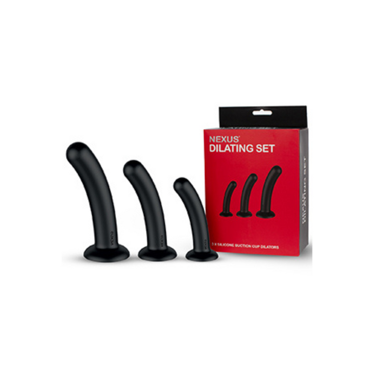 Nexus Dilator Set Silicone Anal Dildos S,M,L Black