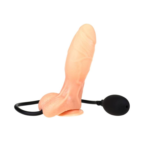 Generique Inflatable Dildo Z Pompką Inflat 14 X 4.5Cm Flesh Men4Men