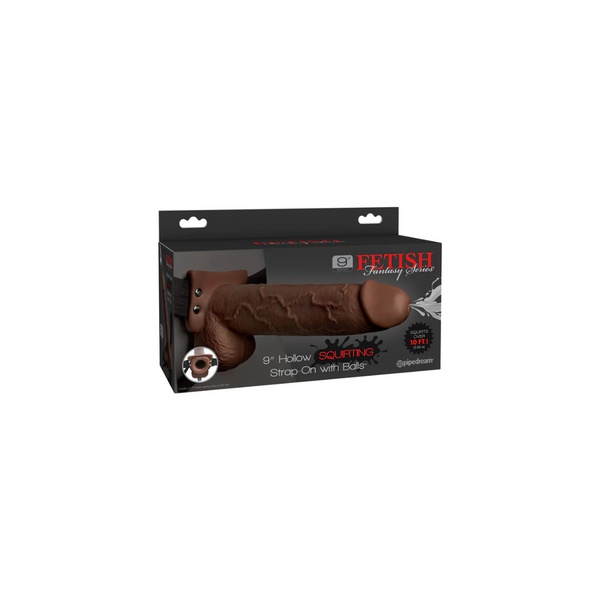 Fetish Fantasy Series 9" Hollow Squirting Strap-On 