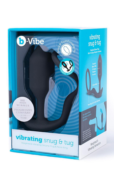 Vibrating Snug & Tug M Black b-Vibe