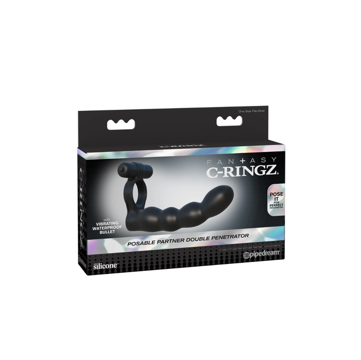 Pipedream Fantasy C-Ringz Posable Partner Double Penetrator