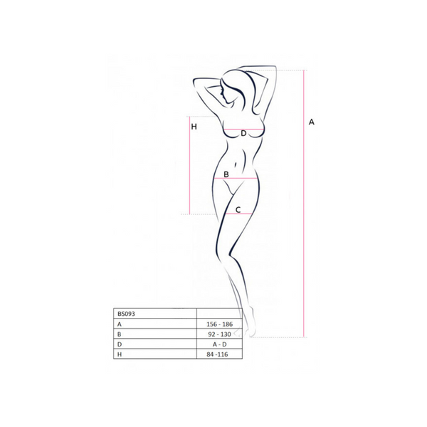 Bodystocking BS093 Black Passion