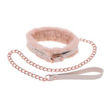 S&M Peaches ‘N Creame Fur Collar & Leash Cream Sportsheets