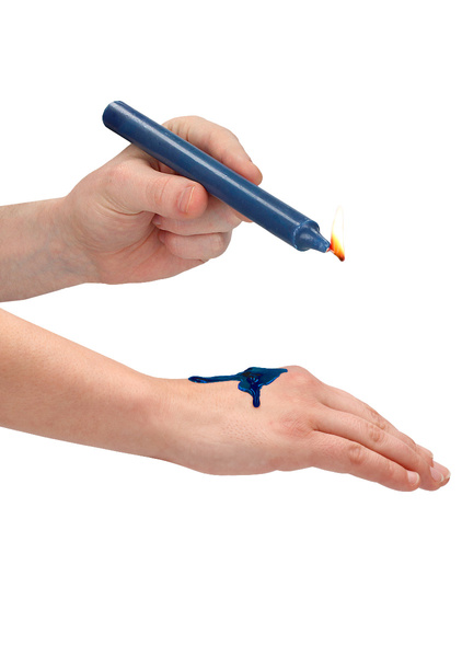 Teasing Wax Candles Large 4-Pack Mixed Color - Різнокольоровий набір довгих свічок для BDSM Ouch! by Shots