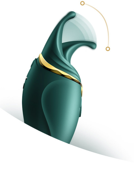 Багатофункціональний вібратор для точки Hero Jewel Green Zalo