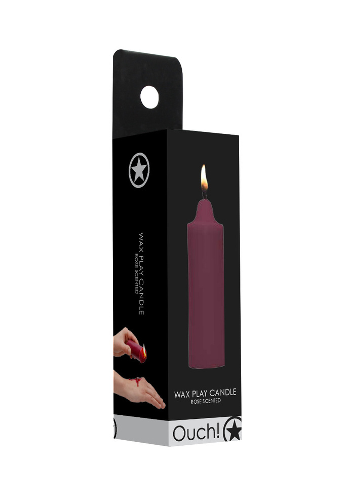 Ouch! Wax Play Candle Rose Scented - świeca do BDSM o zapachu róż