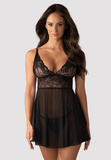 Idillia Babydoll Czarna 2Xl/3Xl Obsessive
