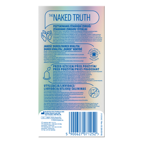 Prezerwatywy Lateksowe Supercienkie Invisible 10 Szt. Durex