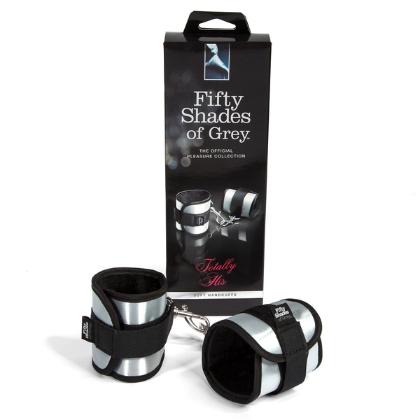 М'які наручники на зап'ястя Totally His Soft Handcuffs під знаком Fifty Shades of Grey