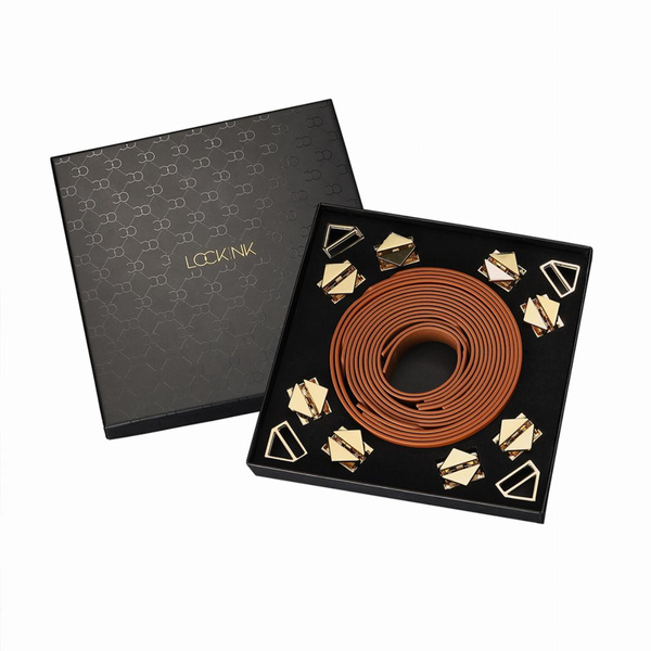 Набір для зв'язування 8-Bondage-Straps Restraint Set Brown LOCKINK