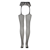 Fishnet And Lace Garterbelt Stockings Black Os Le Désir