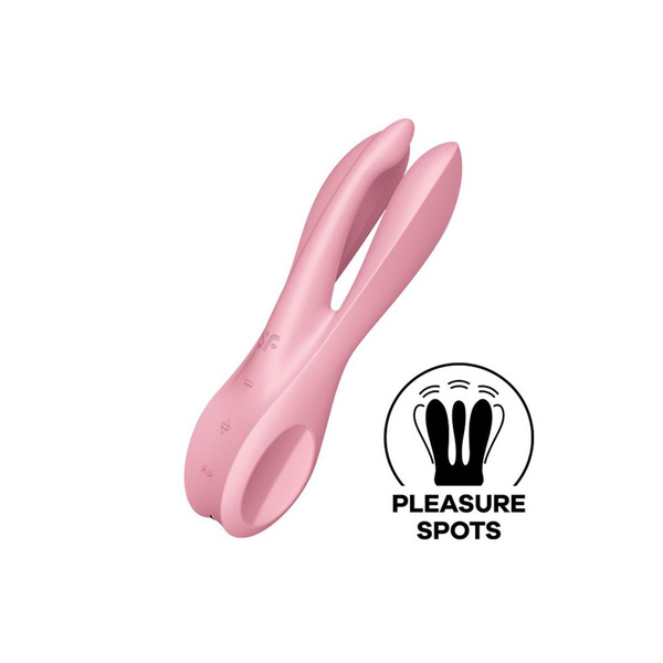 Стимулятор клітора Threesome 1 pink Satisfyer