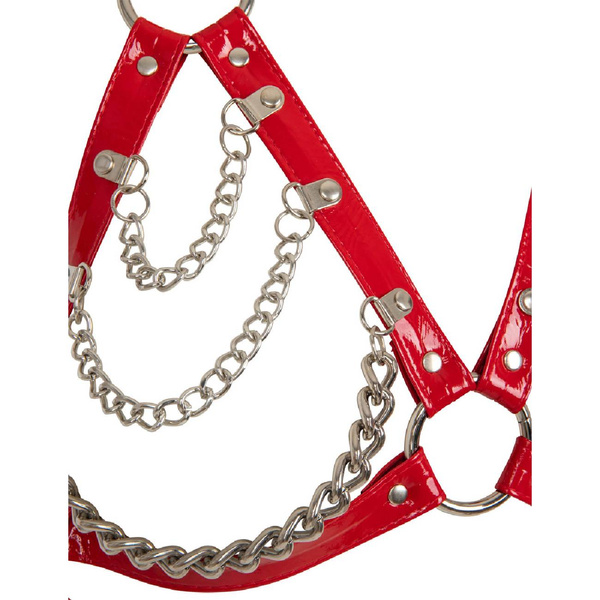 Harness-bra with chains Red HellRider